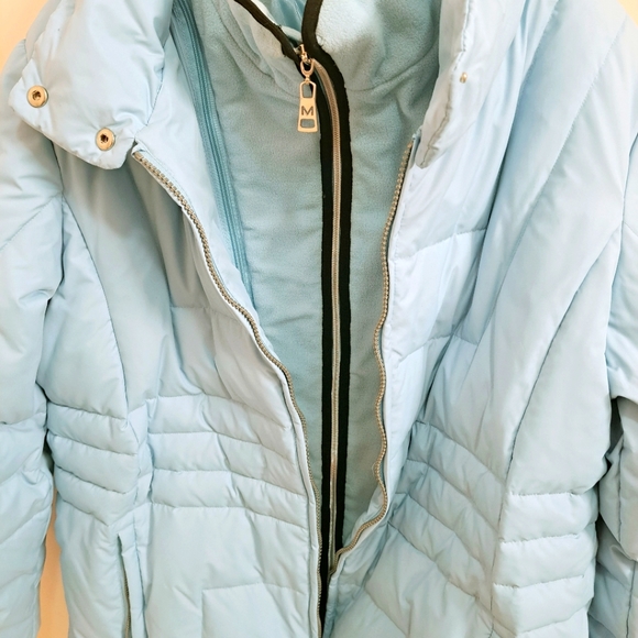 NWT Misty Harbor Skiing All Weather Down Puffer Jacket in  Icicle Blue Size XL - Picture 9 of 16